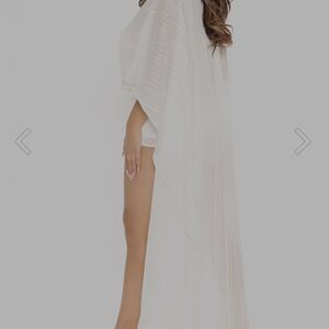 Fashion Nova Elegant White Kaftan Romper